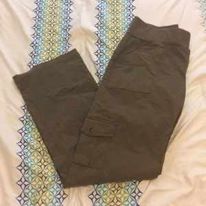 Olive green maternity pants